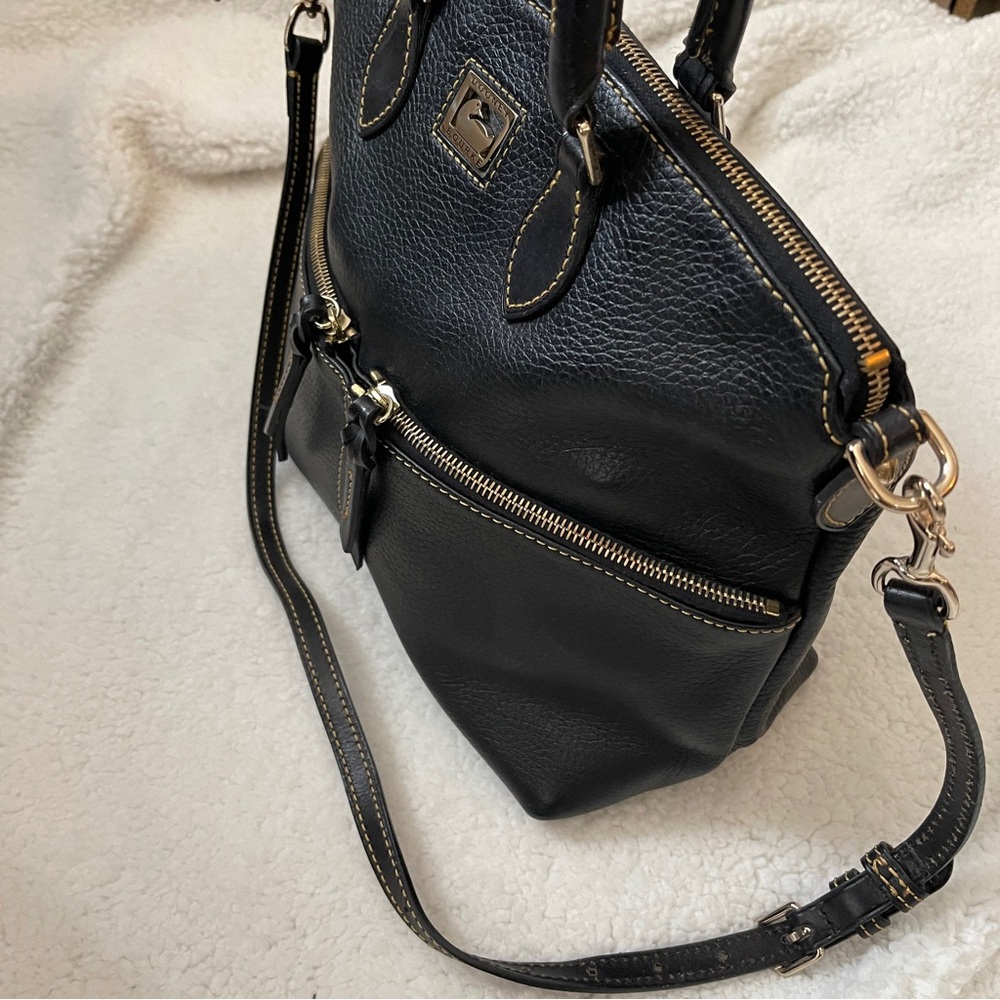 Dooney & Bourke Pebbled Florentine Leather Satchel Bag Crossbody (Like New!) - Picture 3 of 10